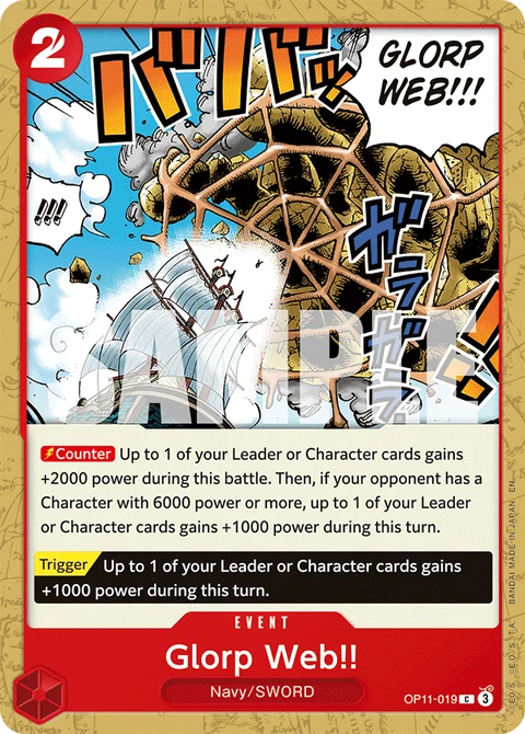 Glorp Web!! - One Piece Card Game card