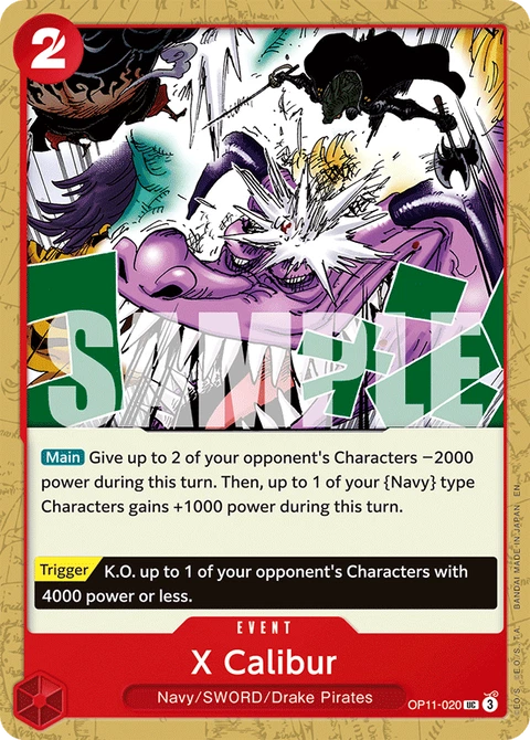 X Calibur - One Piece Card Game card