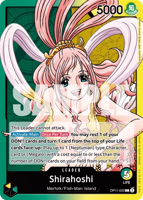 Shirahoshi, One Piece Card Game Leader