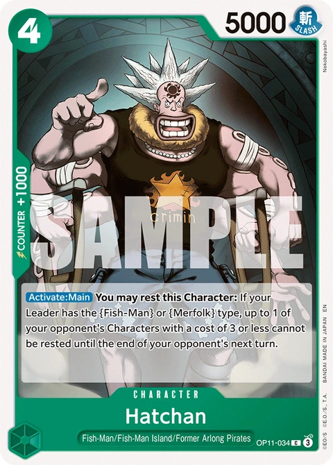 Hatchan - One Piece Card Game card