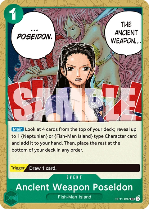 Ancient Weapon Poseidon - One Piece Card Game card