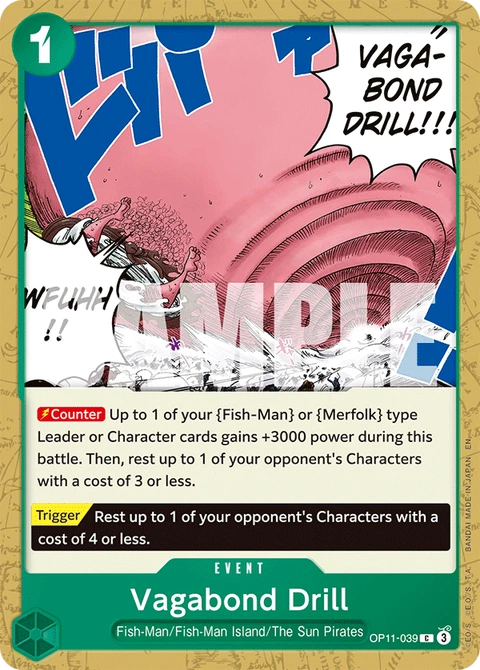 Vagabond Drill - One Piece Card Game card