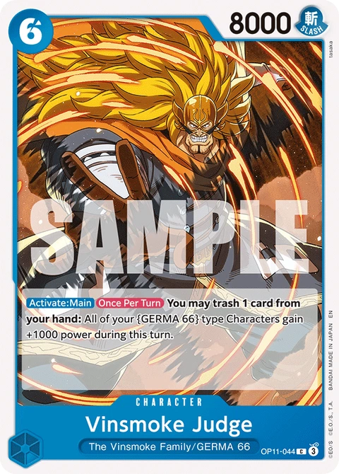 Vinsmoke Judge - One Piece Card Game card