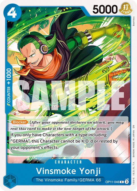 Vinsmoke Yonji - One Piece Card Game card