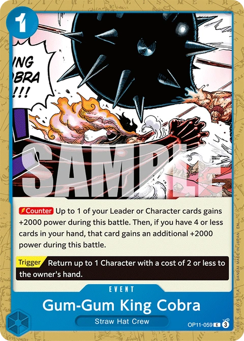 Gum-Gum King Cobra - One Piece Card Game card