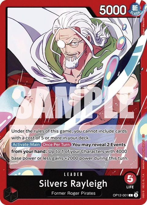 Silvers Rayleigh - One Piece Card Game card