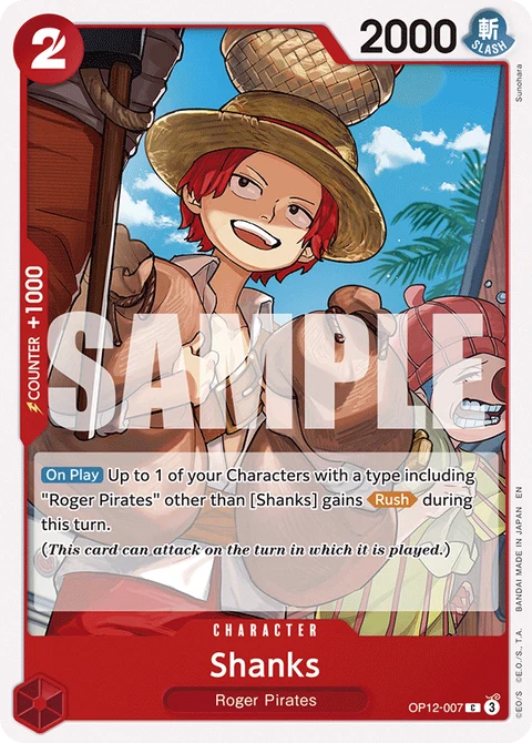 Shanks - One Piece Card Game card