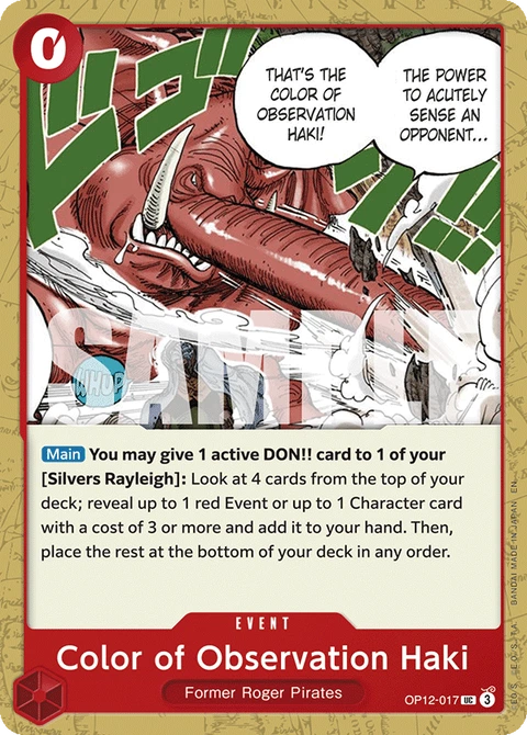 Color of Observation Haki - One Piece Card Game card