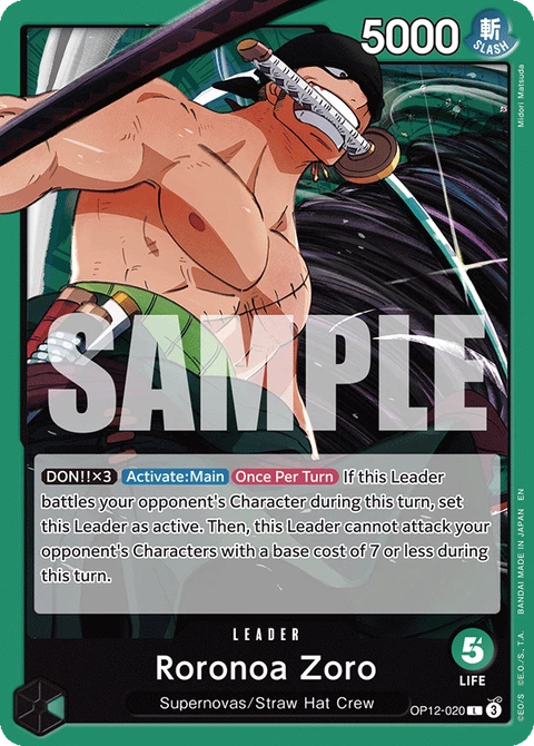 Roronoa Zoro, One Piece Card Game Leader