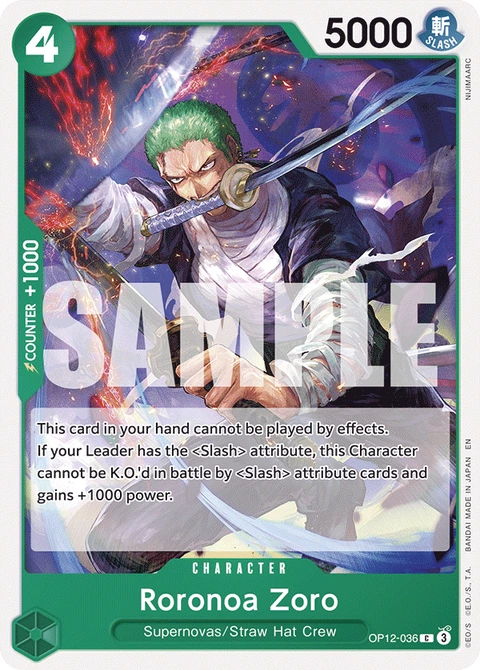 Roronoa Zoro - One Piece Card Game card