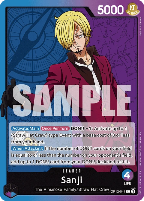 Sanji, One Piece Card Game Leader