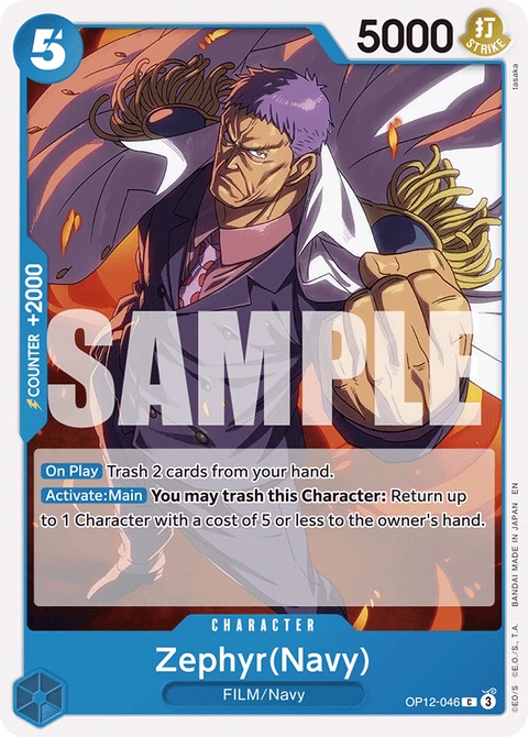 Zephyr(Navy) - One Piece Card Game card