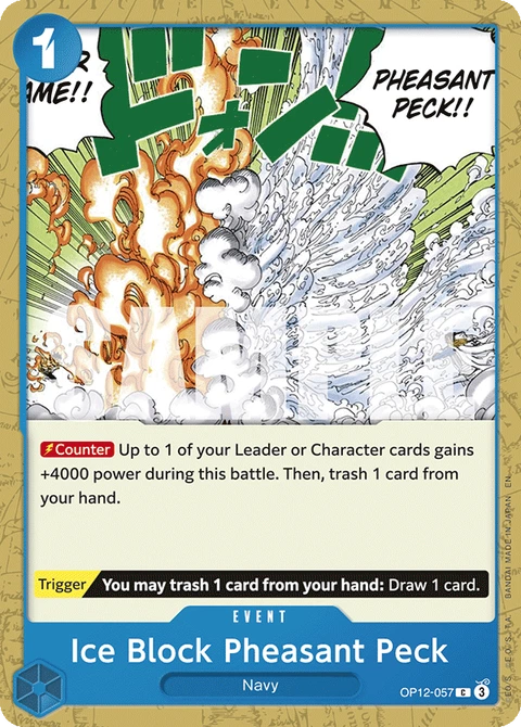 Ice Block Pheasant Peck - One Piece Card Game card