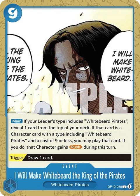I Will Make Whitebeard the King of the Pirates - One Piece Card Game card