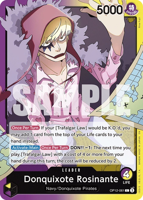 Donquixote Rosinante, One Piece Card Game Leader
