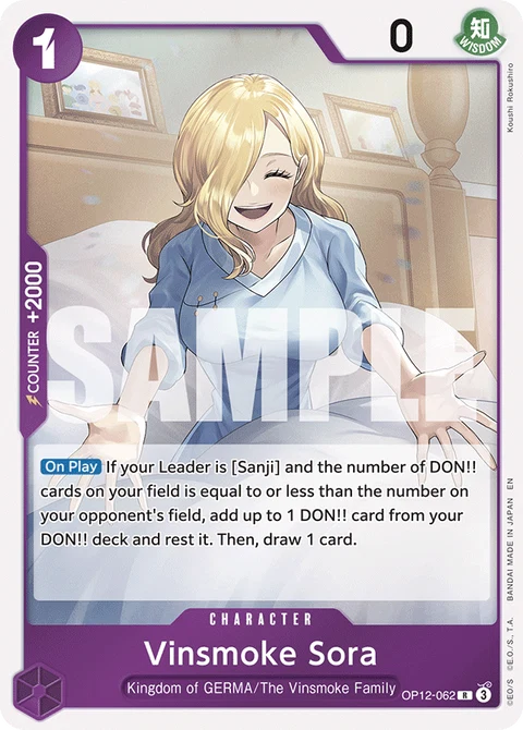 Vinsmoke Sora - One Piece Card Game card