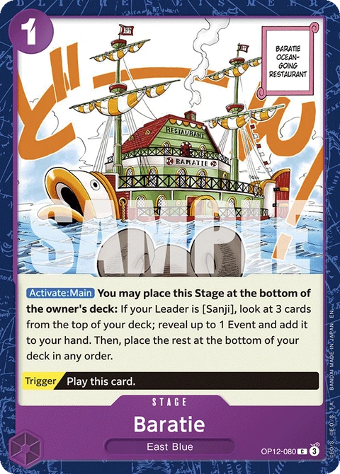 Baratie - One Piece Card Game card