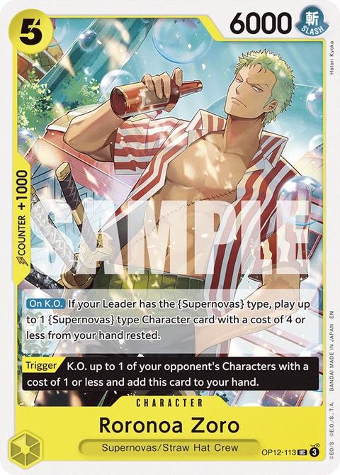 Roronoa Zoro - One Piece Card Game card