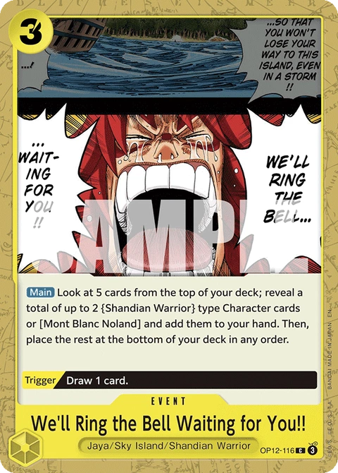 We'll Ring the Bell Waiting for You!! - One Piece Card Game card
