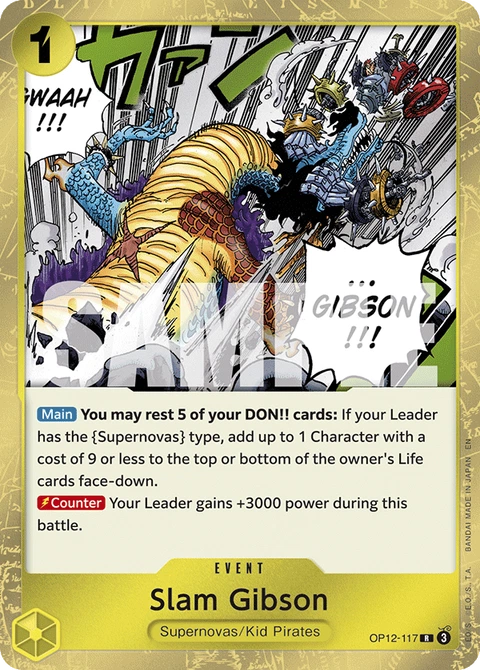Slam Gibson - One Piece Card Game card