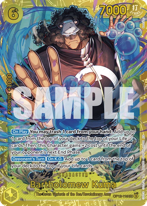 Bartholomew Kuma, One Piece Card Game Leader