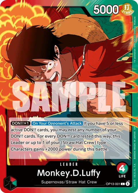 Monkey.D.Luffy, One Piece Card Game Leader