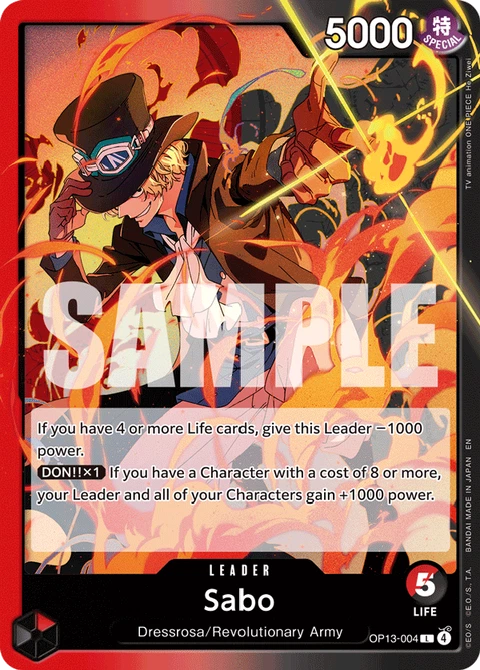 Sabo, One Piece Card Game Leader