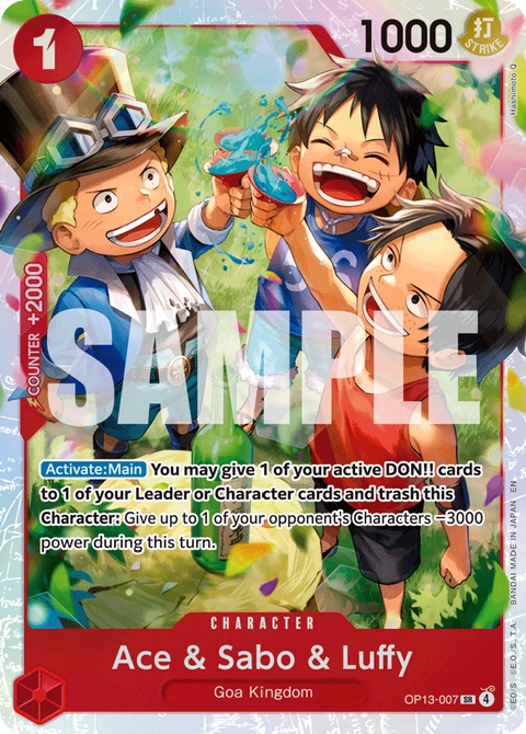 Ace & Sabo & Luffy - One Piece Card Game card