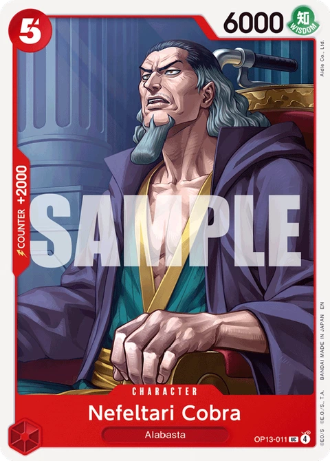 Nefeltari Cobra - One Piece Card Game card