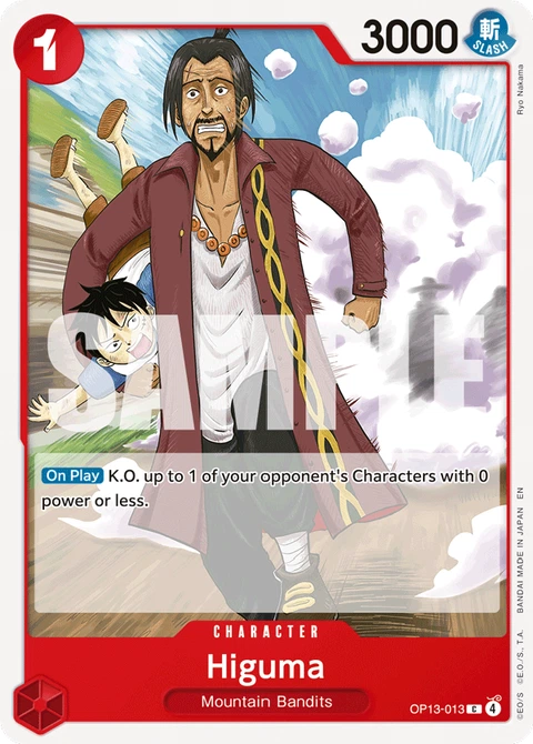 Higuma - One Piece Card Game card