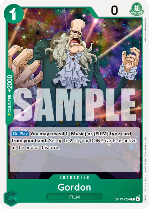Gordon - One Piece Card Game card