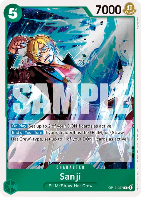 Sanji, One Piece Card Game Leader