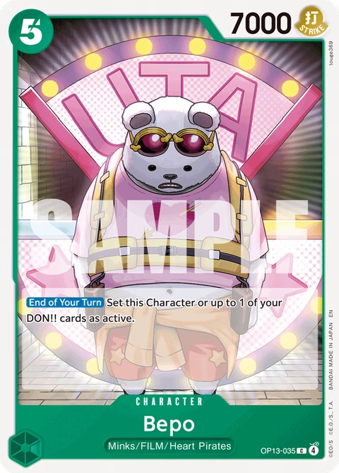 Bepo - One Piece Card Game card