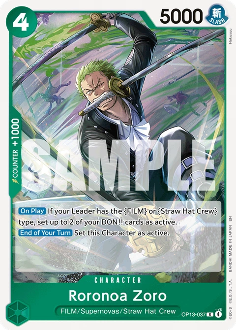 Roronoa Zoro - One Piece Card Game card