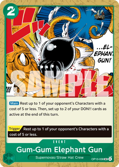 Gum-Gum Elephant Gun - One Piece Card Game card