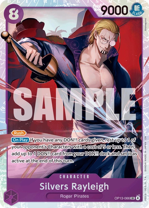 Silvers Rayleigh - One Piece Card Game card