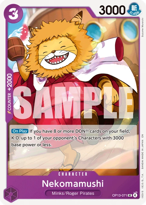 Nekomamushi - One Piece Card Game card