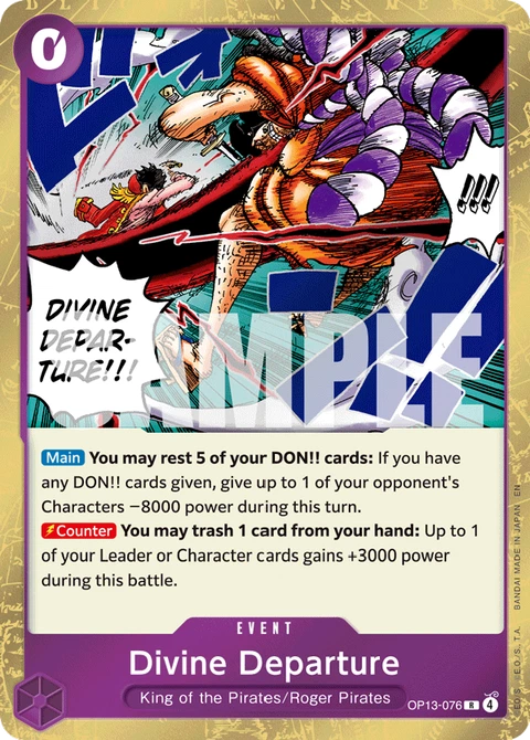 Divine Departure, One Piece Card Game Leader