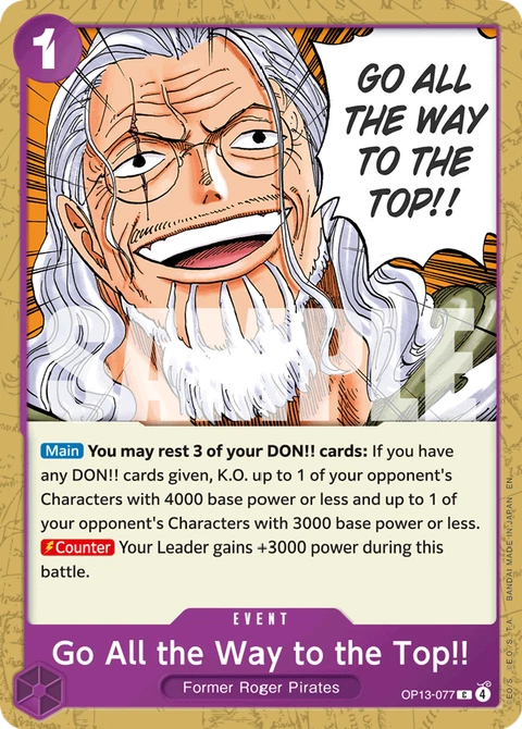 Go All the Way to the Top!! - One Piece Card Game card