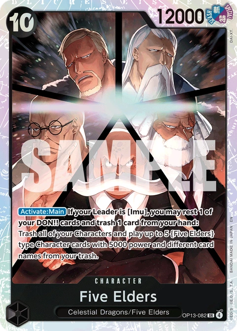 Five Elders - One Piece Card Game card