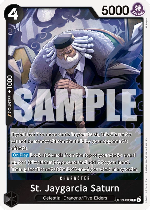 St. Jaygarcia Saturn - One Piece Card Game card