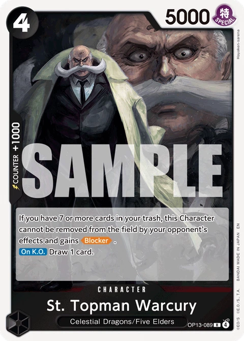 St. Topman Warcury - One Piece Card Game card