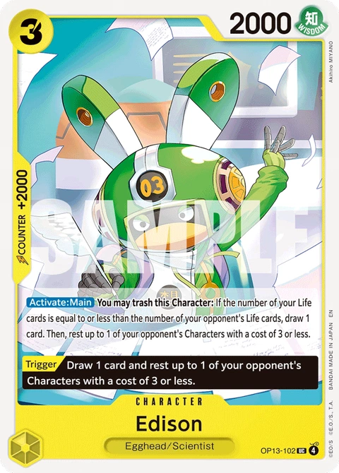 Edison - One Piece Card Game card
