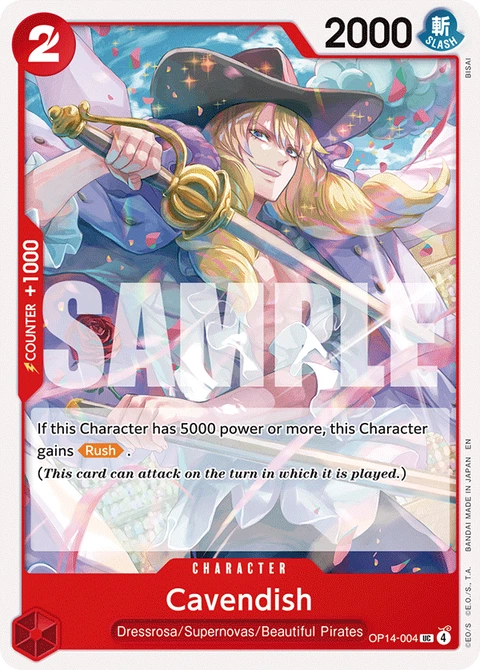 Cavendish - One Piece Card Game card