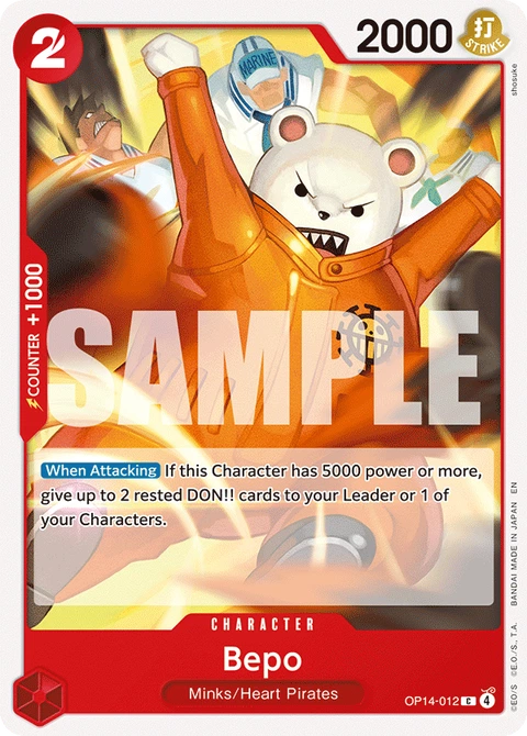 Bepo - One Piece Card Game card