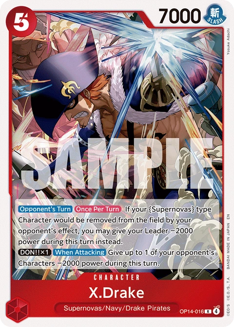 X.Drake - One Piece Card Game card