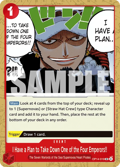 I Have a Plan to Take Down One of the Four Emperors!! - One Piece Card Game card