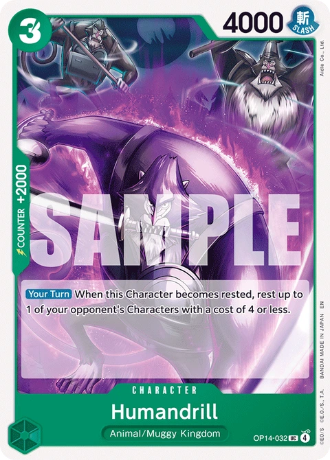 Humandrill - One Piece Card Game card