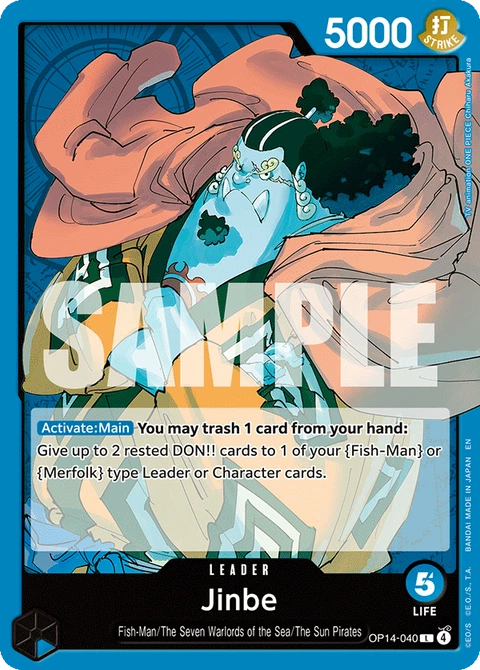 Jinbe, One Piece Card Game Leader