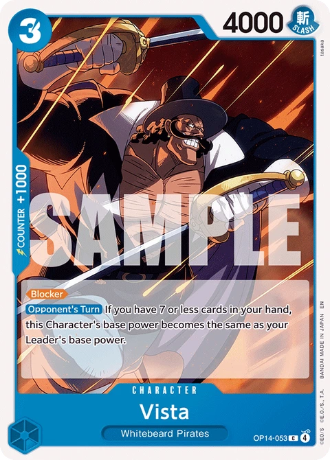 Vista - One Piece Card Game card
